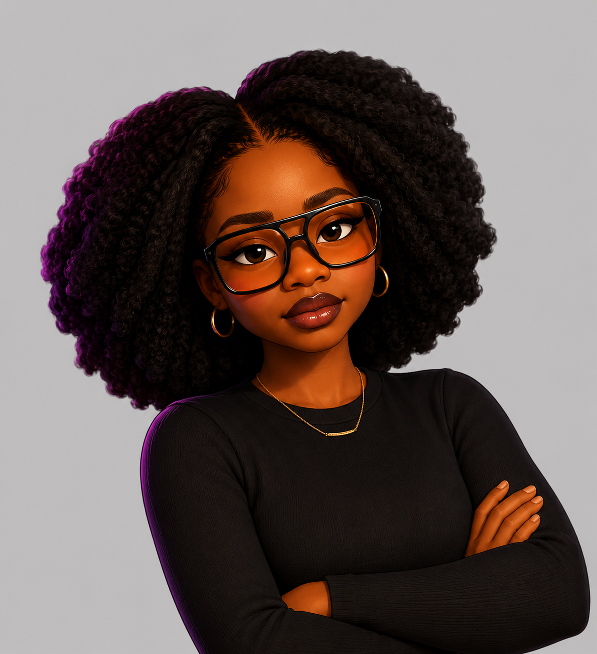 Illustrated portrait of Precious Okoro
